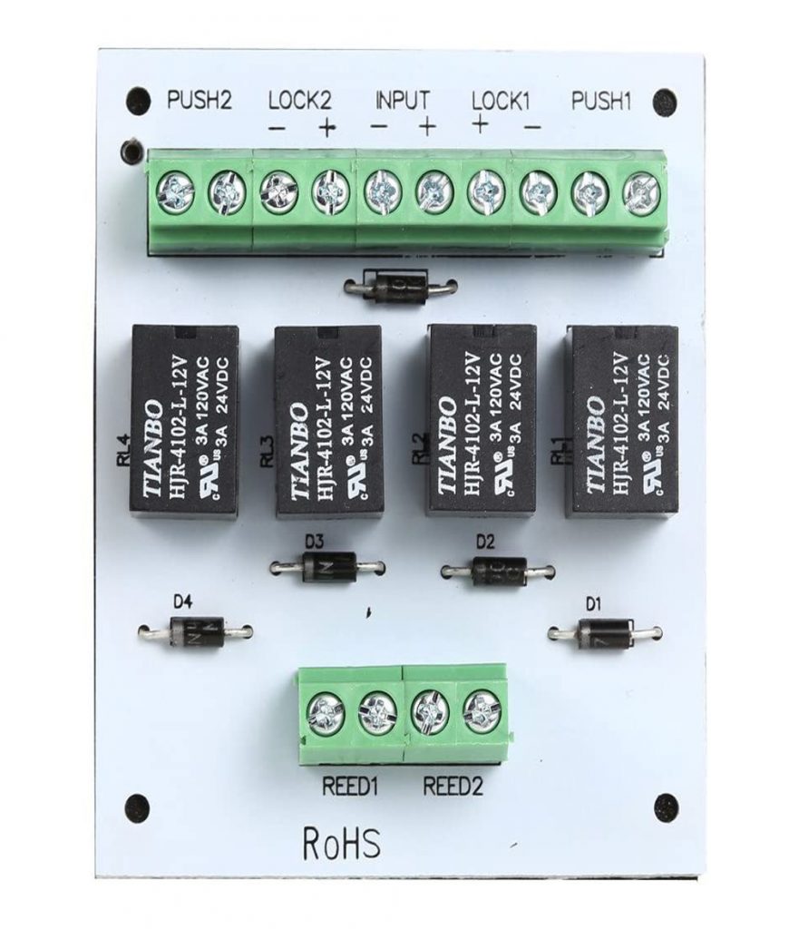 Interlock Airlock Access Control Relay Module Of 2 Two Door For Bank Prison Hobk Official Store 7618